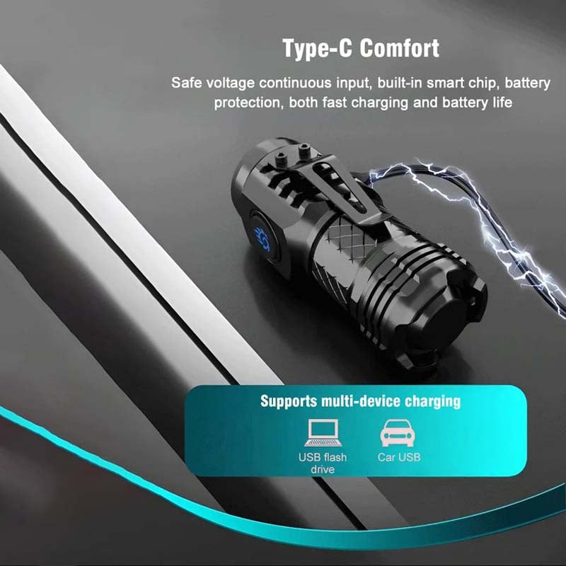 🔥🔥50%OFF NOW！3-in-1 Mini High-Intensity Outdoor Flashlight