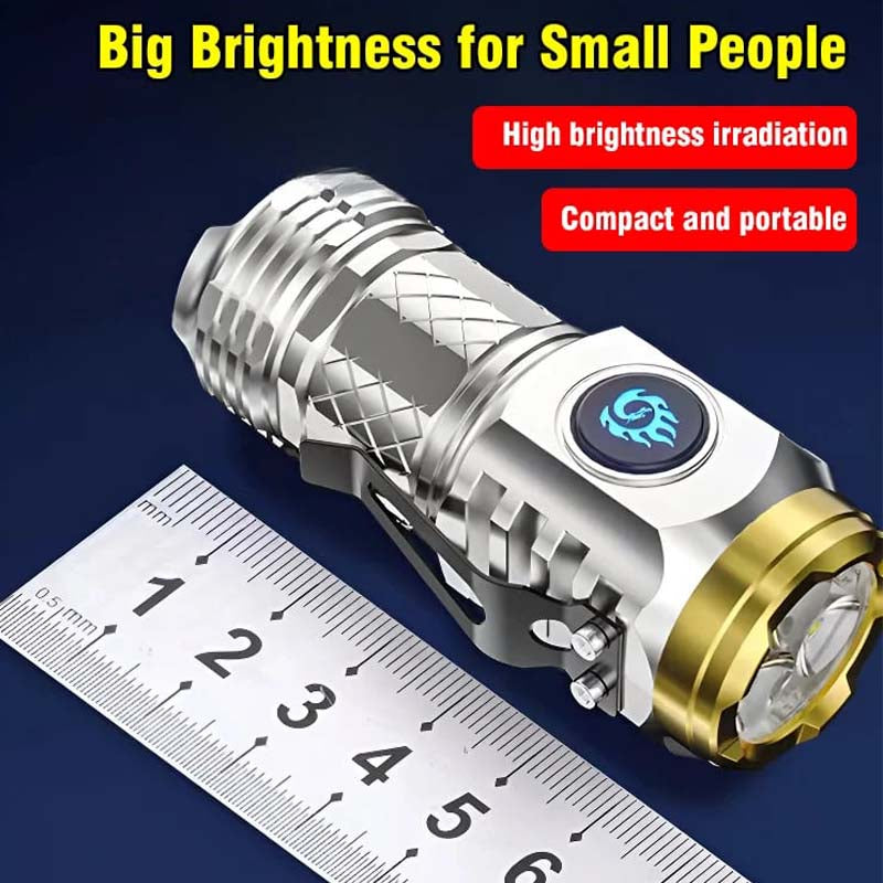🔥🔥50%OFF NOW！3-in-1 Mini High-Intensity Outdoor Flashlight