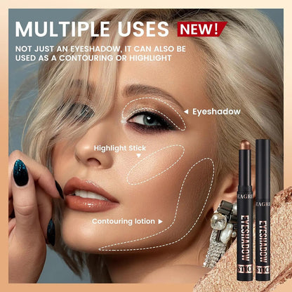 SEAGRIL  Cream Eyeshadow Stick Gift Set, 8 PCS Soft Smooth Matte Earth , Waterproof & Long-Lasting